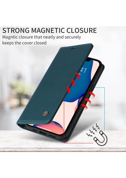 Apple iPhone 6 Manyetik Otomatik Kapanış Deri Kılıf Cüzdan Stand Anti-Çizelge Telefon Kapak Yeşilleri (Yurt Dışından)