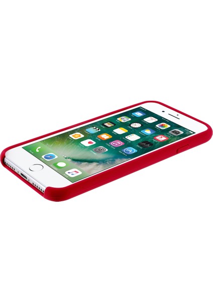 Kenar Sarılmış Sıvı Silikon Telefon Koruma Kasası Cep Telefonu Kabuğu Apple iPhone Se-Red (Yurt Dışından) modelleri