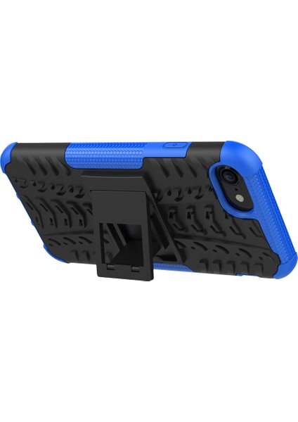 Apple iPhone Se- Kickstand-Blue ile Serin Tire Pc+Tpu Kalkan Kılıfı (Yurt Dışından) fiyatları