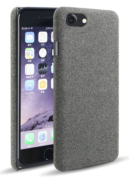Apple iPhone Se-Dark Gray Için Ksq Kumaş Doku Sert Plastik Kasa (Yurt Dışından)
