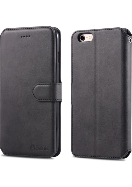 Apple iPhone 6s/6-Black Için Deri Çanta [cüzdan Standı] (Yurt Dışından)