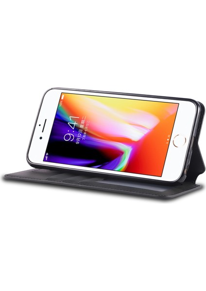 Apple iPhone 6s/6-Black Için Deri Çanta [cüzdan Standı] (Yurt Dışından)