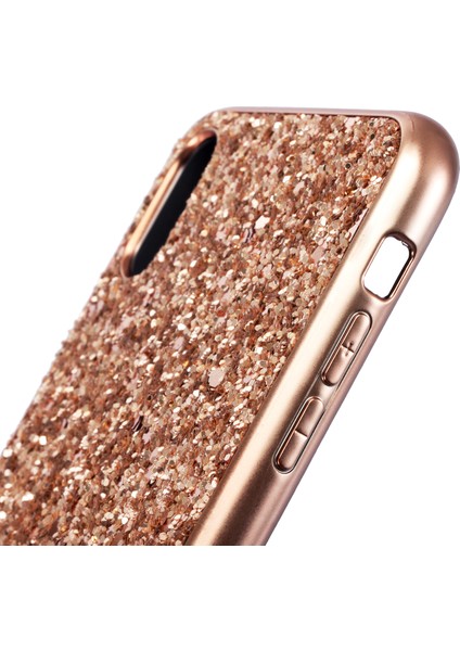 Apple iPhone Xs Için Max Glittery Pulins Tpu Jel Geri Kapak Çizgisi Altın (Yurt Dışından)