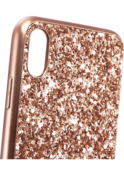 Apple iPhone Xs Için Max Glittery Pulins Tpu Jel Geri Kapak Çizgisi Altın (Yurt Dışından)