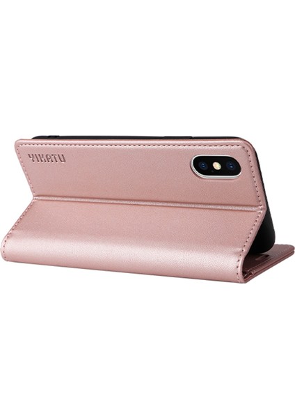 Apple iPhone X/xs Için Telefon Kılıfı Tam Koruma Telefon Cüzdan Kapağı Manyetik Otomatik Absorbed Pu Deri Flip Telefon Kılıfı Stand-Lose Altın (Yurt Dışından) fiyatları