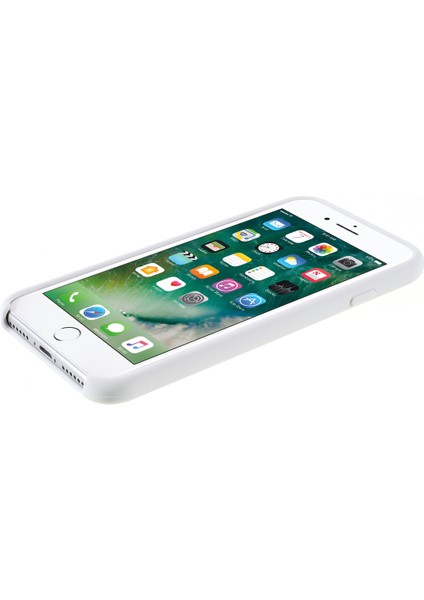 Kenar Sarılı Sıvı Silikon Telefon Koruma Kasası Cep Telefonu Kabuğu Apple iPhone Se-White (Yurt Dışından) modelleri