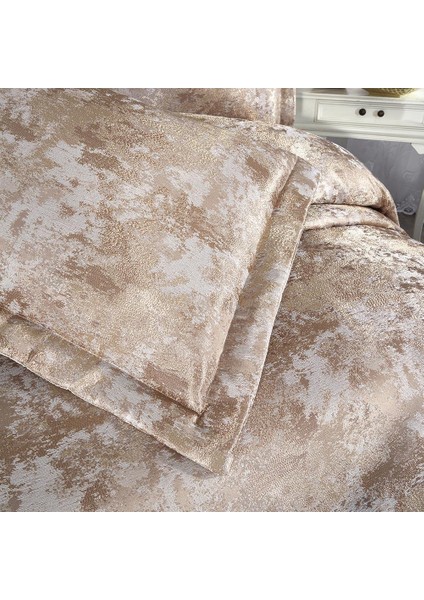 Elegante Viviana Vizon - Gold Çift Kişilik Çeyizlik Yatak Örtüsü fırsatları