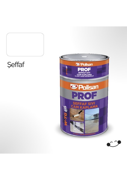 Prof Şeffaf Sıvı Cam Kaplama Boyası (W-Tg) 1 kg