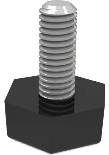 Mesan Altı Köşe Pingo M6X15 Siyah (0119)