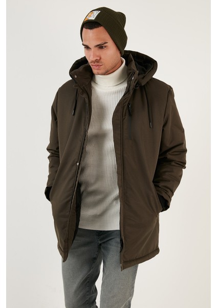 Su Itici Slim Fit Çıkarılabilir Kapüşonlu Mont Erkek Mont 5711559 fiyatları