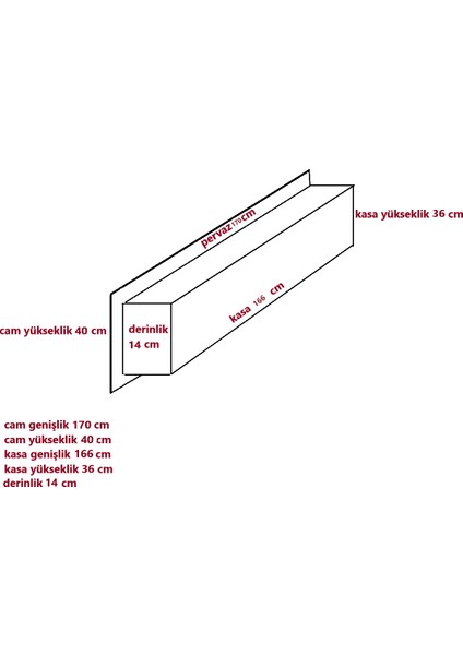 DEKOR66 170X40X14 Dekoratif Elektrikli Yapay Şömine