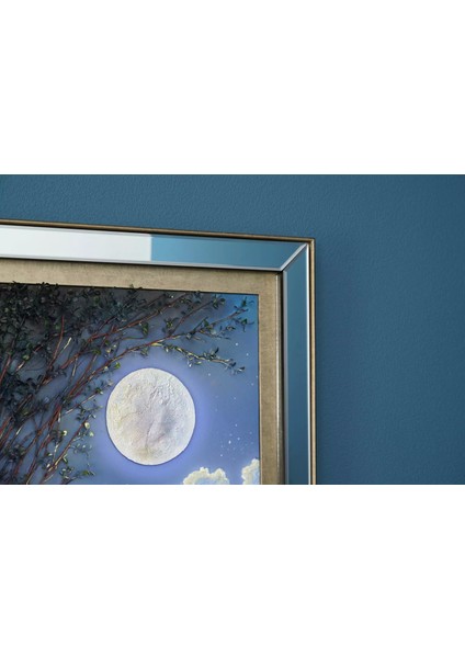 Moon Güneşin Batışı Temalı 3 Boyutlu Aynalı Çerçeveli Özel Tasarım Tablo 81X112CM indirimleri