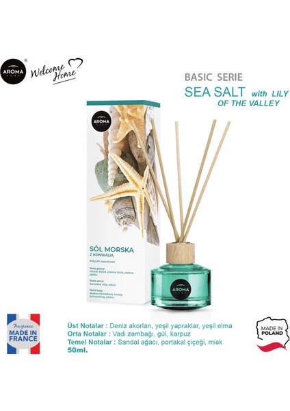 Home Basic Line Sea Likit Koku Salt With Lily Of The Valley 50ML.