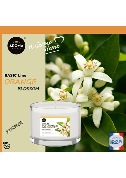 Basic Line Kokulu Mum Orange Blossom With Eucalyptus 115GR. modelleri