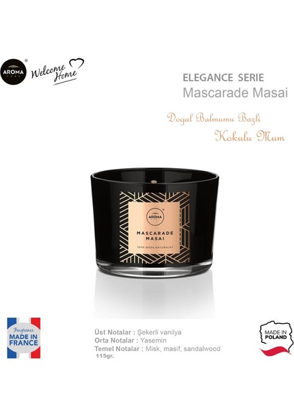 Home Elegance Kokulu Mum Mascarade Masai 115GR. fiyatları