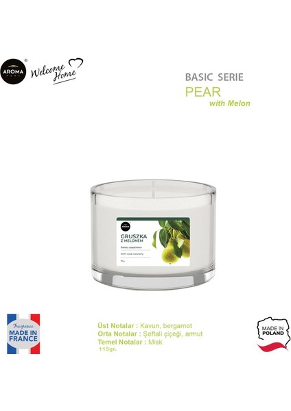 Basic Line Kokulu Mum Pear With Melon 115GR. fiyatları