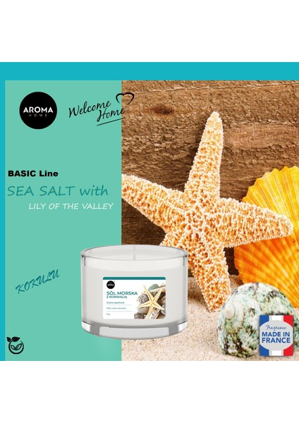 Basic Line Kokulu Mum Sea Salt With Lily Of The Valley 115GR. modelleri