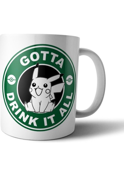 Pokemon Pikachu Starbucks Kupa Bardak