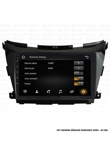 Nissan Murano Android 12 Multimedya Carplay 4gb RAM+64GB HDD Navigasyon Ekran modelleri