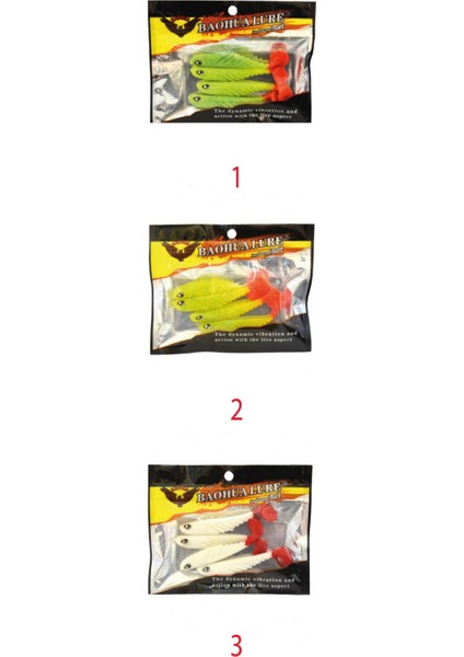 3557 Viper Soft 8.5cm Levrek Silikonu 4'lü Paket Silikon Yem