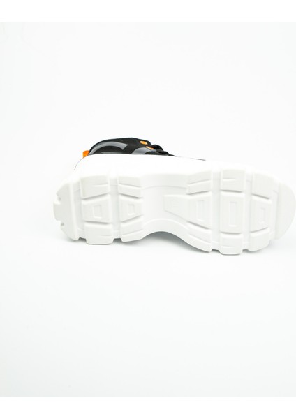 312 - 1 Siyah Kalın Taban Bilekli Kadın Sneaker
