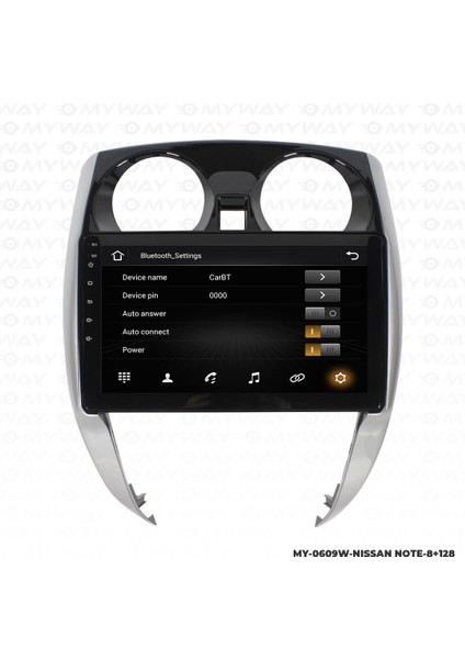 Nissan Note Android 12 Multimedya Carplay 4gb RAM+64GB HDD Navigasyon Ekran modelleri