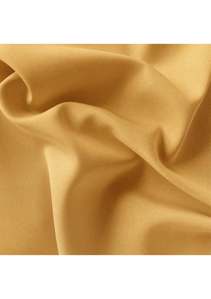 Fon Perde Özel Ölçüye Uygun Kadifemsi Pilesiz Bohem Salon Otel Oturma Çocuk Odası Tek Kanat Sarı fiyatları