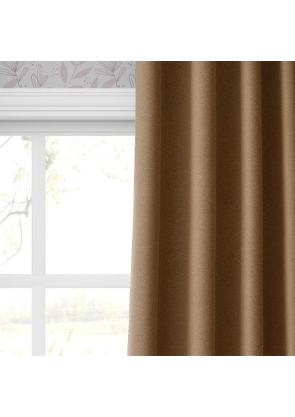 Blackout Fon Perde Işık Geçmez Özel Ölçü Uygun Salon Otel Oturma Çocuk Odası Bohem Tek Kanat Tarçın modelleri