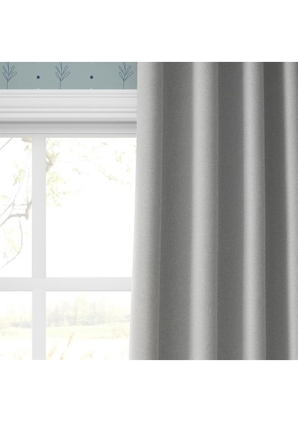 Blackout Karartma Tek Kanat Fon Perde Açık Gri modelleri