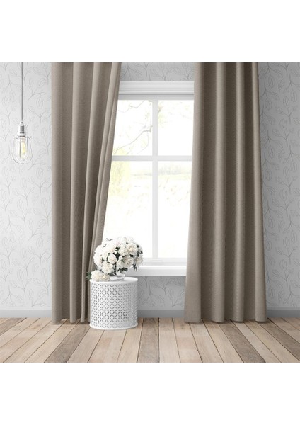 Blackout Karartma Tek Kanat Fon Perde Taş