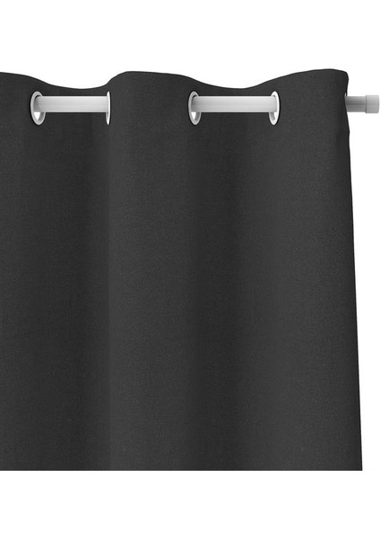 Blackout Fon Perde Özel Ölçüye Uygun Kuş Gözü Bohem Salon Otel Oturma Çocuk Odası Tek Kanat Siyah modelleri