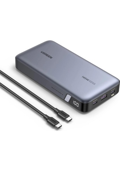145W 25000MAH Pd Qc 3.0 LED Göstergeli USB Type-C Taşınabilir Hızlı Şarj Cihazı Powerbank