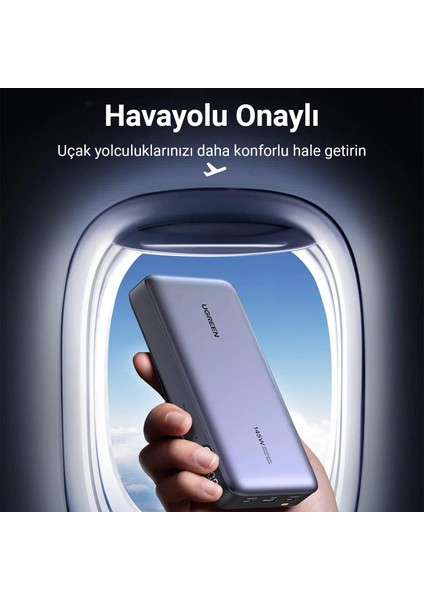 145W 25000MAH Pd Qc 3.0 LED Göstergeli USB Type-C Taşınabilir Hızlı Şarj Cihazı Powerbank