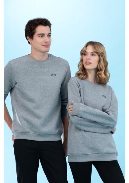 Erkek Gri Melanj Sweatshirt 50276089-VR086
