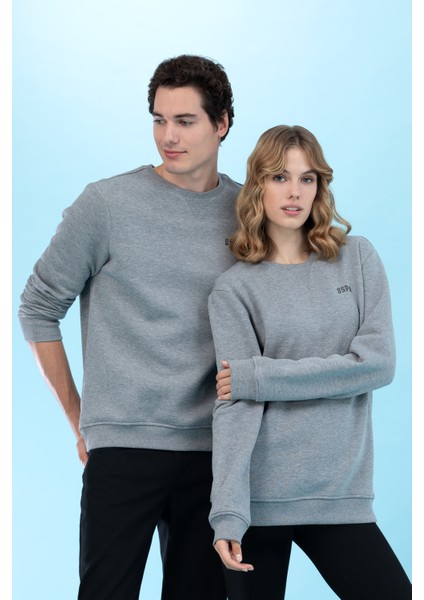 Erkek Gri Melanj Sweatshirt 50276089-VR086 modelleri
