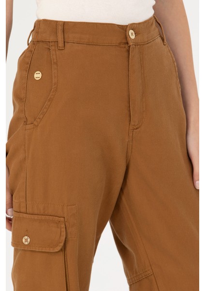 U.S. Polo Assn. Kadın Coconut Pantolon (Kanvas-Chino) 50271933-VR153