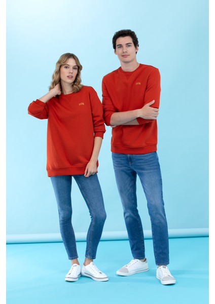 Erkek Kiremit Sweatshirt 50276089-VR031 fiyatları