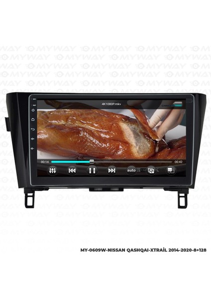 Nissan Qashqai Android 12 Multimedya Carplay 4gb RAM+64GB HDD 2014-2020 Navigasyon Ekran