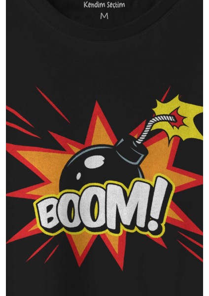 Boom Bomba Eğlenceli Funny El Bombası Baskılı Tişört T-Shirt fiyatları