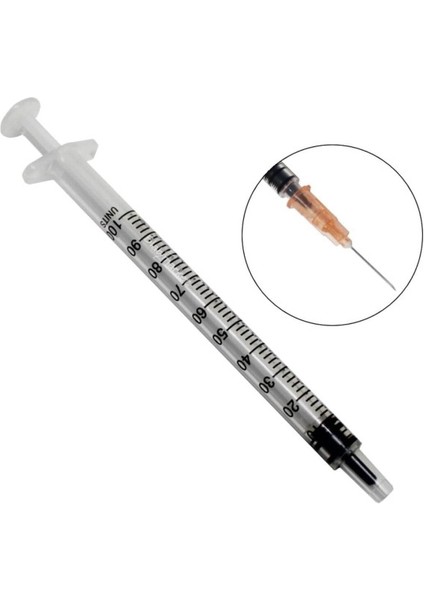 1cc 3 Parçalı 26G 13MM Insülin Enjektörü "500 Adet"