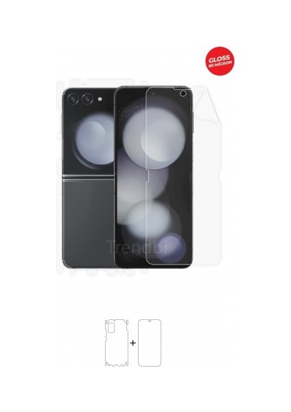 Galaxy Z Flip 5 Full Body Tam Kaplama 360 Derece Koruyucu Tpu Film