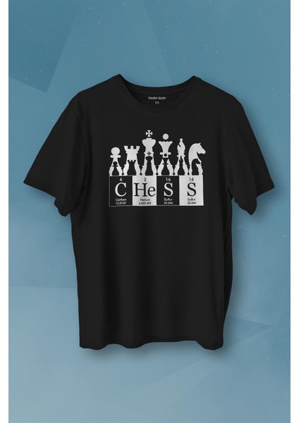 Chess Periodic Satranç Periyodik Fischer Baskılı Tişört T-Shirt