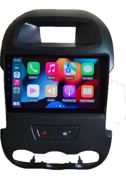 Ford 2012-2015 Rangen Android Sürüm 13 Kablosuz Carplay Navigasyon Multimedya 9 Inç Ekran 2gb Ram 32GB Rom Hafıza