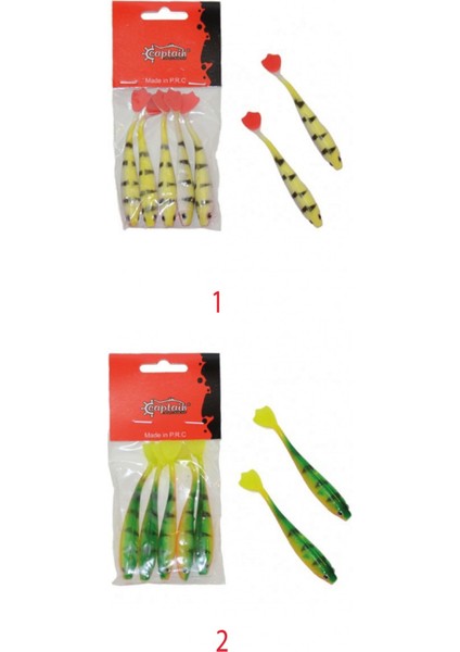 3566 Pencil Duck 9cm Levrek Silikonu 5'li Paket Suni Yem