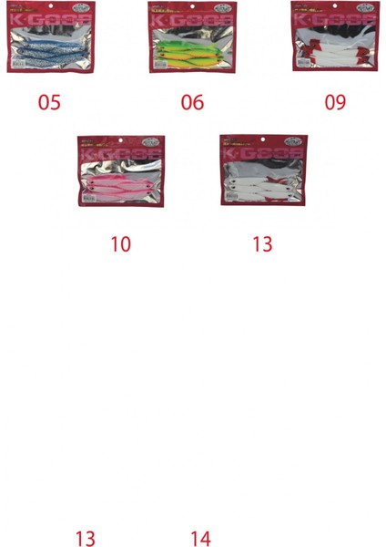 3527 Grande Soft 12CM Levrek Silikonu Suni Yem 5'li Paket