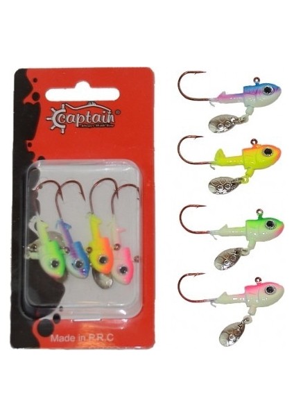 6416 Jig Head Rapstory 4'lü Mix Set Kaşıklı Jig Head