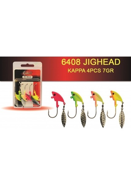 Jig Head Kappa 4'lü Mix Set Kaşıklı Jig Head