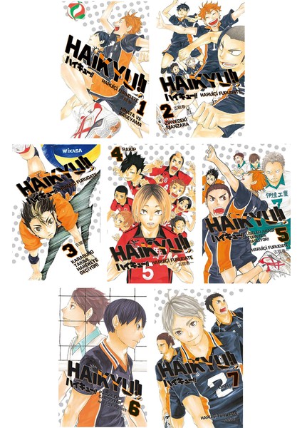 Haikyu 1-2-3-4-5-6-7. Ciltler Manga Seti - Haruichi Furudate