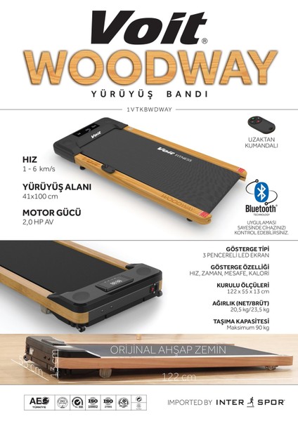 Woodway Ultra Ince Kumandalı Yürüyüş Bandı