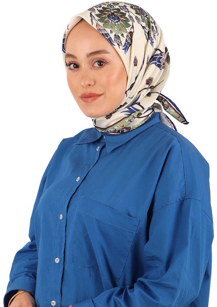 Haki Sıra Lale Desen Ipeksi Eşarp fiyatları